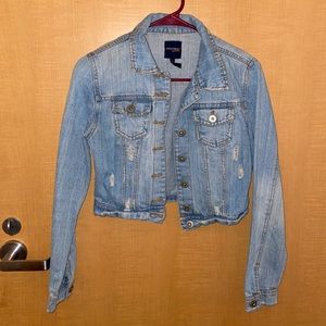 Light wash denim jacket